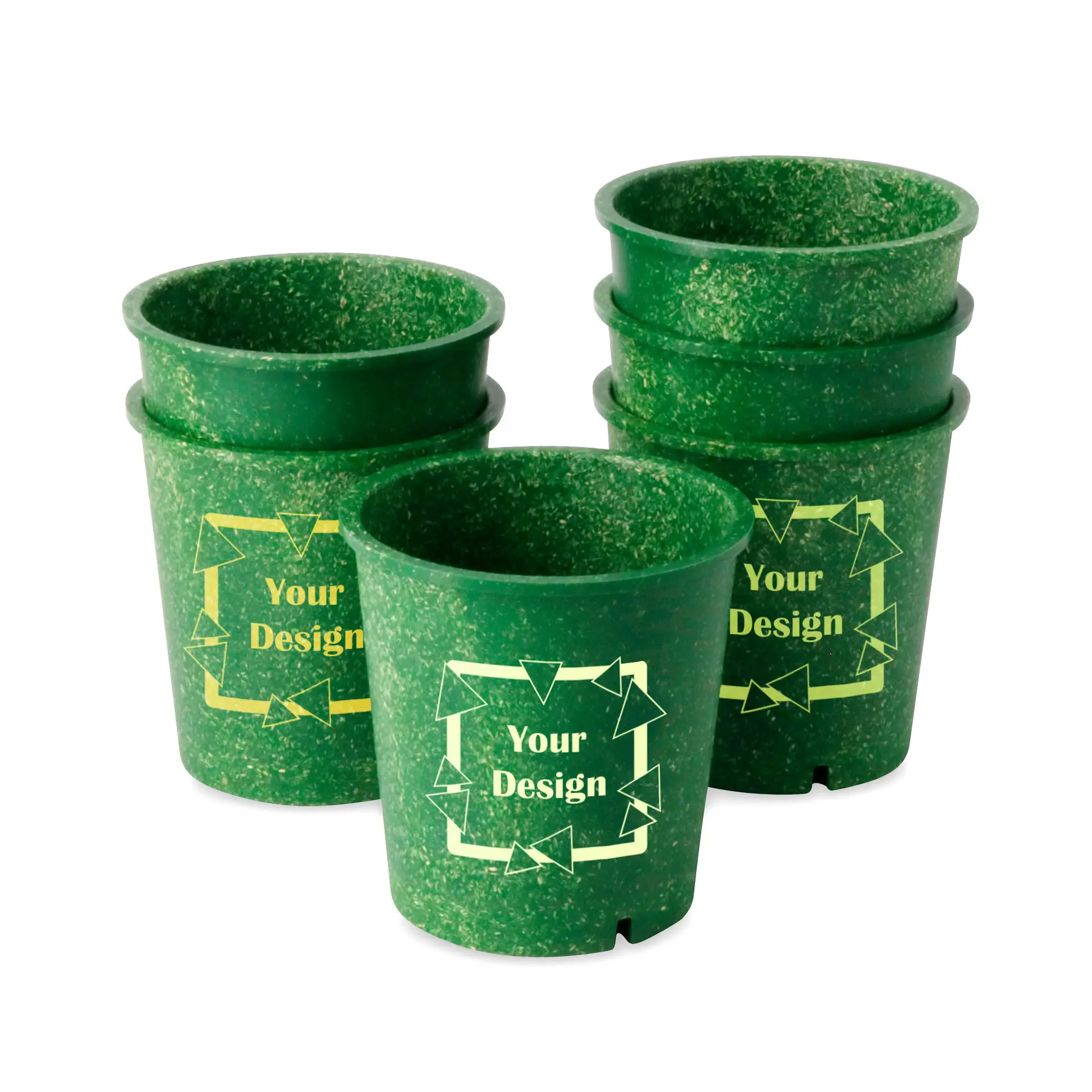 Reusable bekers bedrukken "merways Cup" 400 ml, Ø 95 mm, spinazie / donkergroen