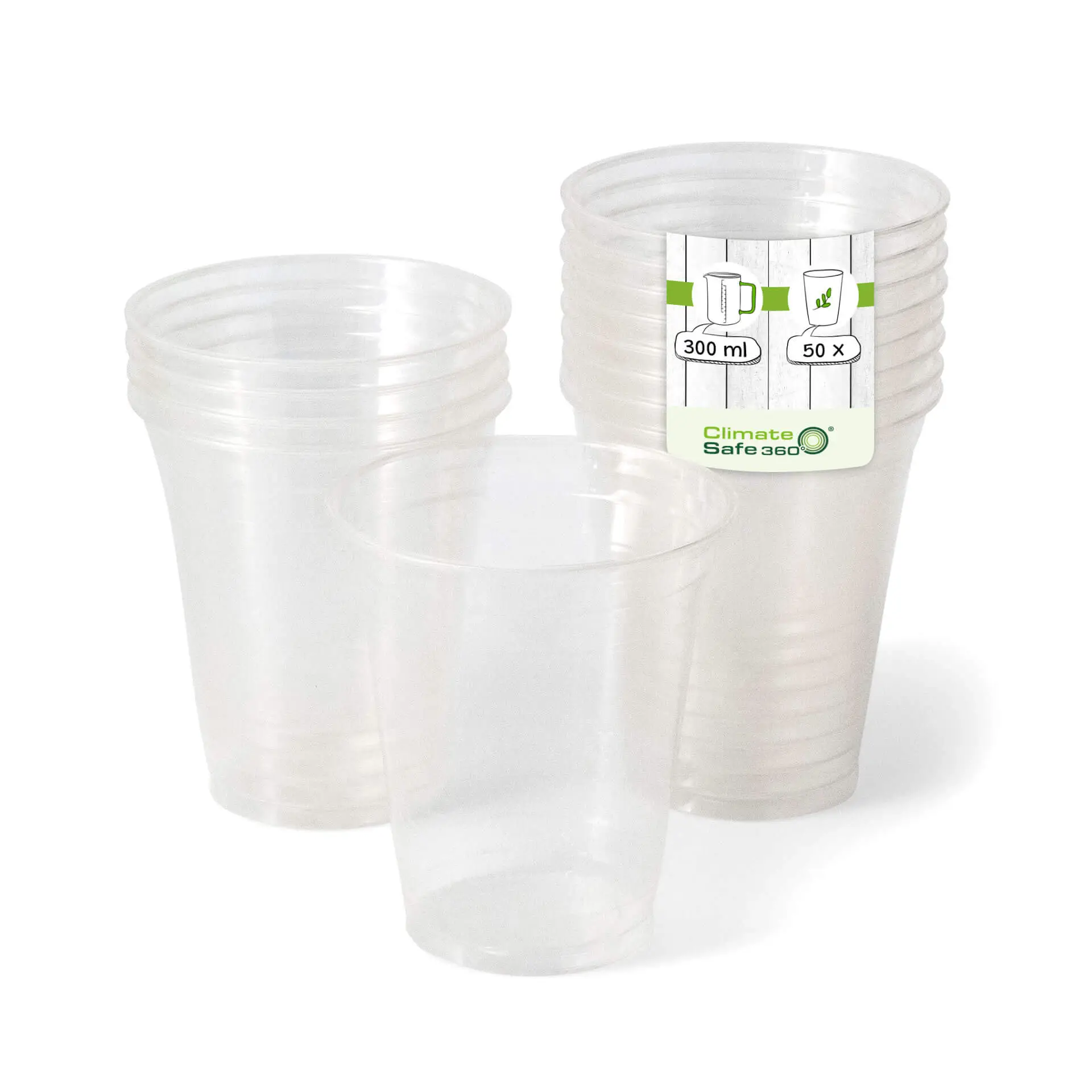 PLA transparante beker 300 ml / 12 oz, Ø 95 mm