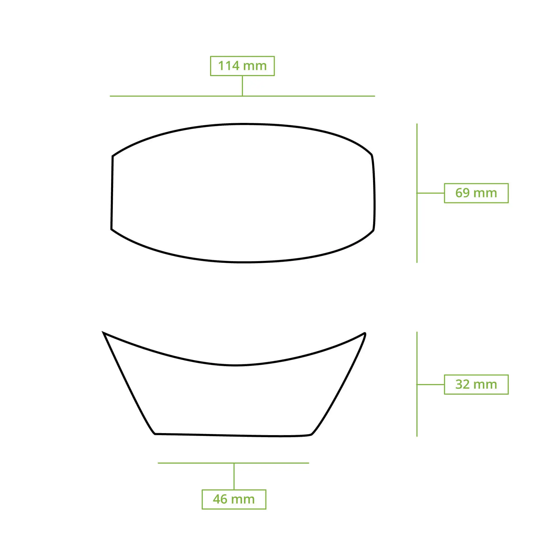 Houten scheepjes voor fingerfood, 11 cm