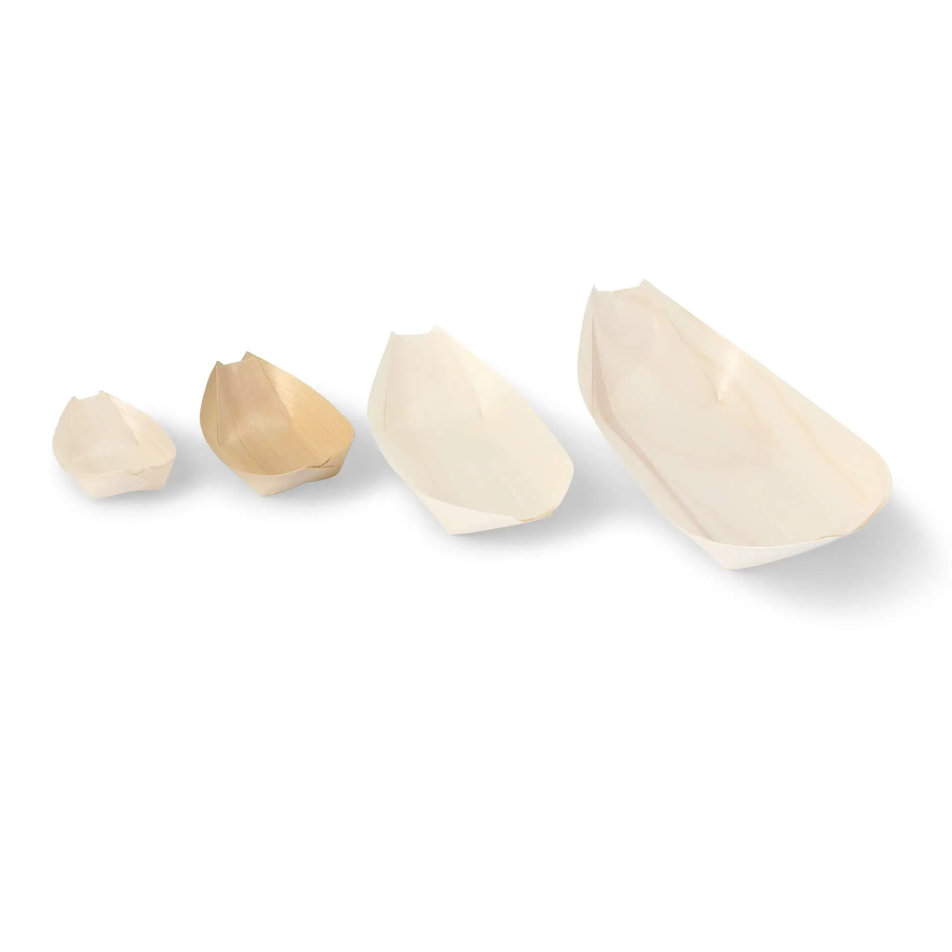 Houten scheepjes voor fingerfood, 11 cm