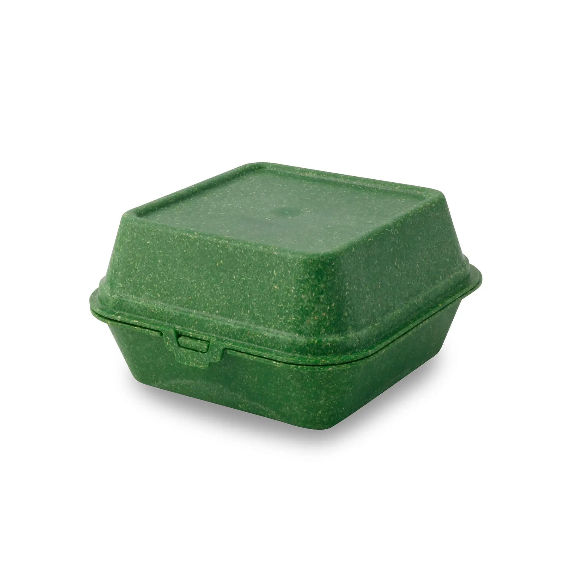 Herbruikbare burger-boxen "merways Box" 16 x 15 x 8,5 cm, spinazie / donkergroen