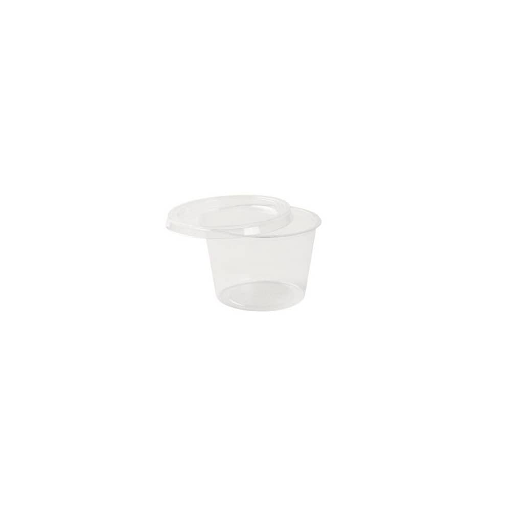 Portionsbecher aus PLA 100 ml, Ø 70 mm, klar, rund