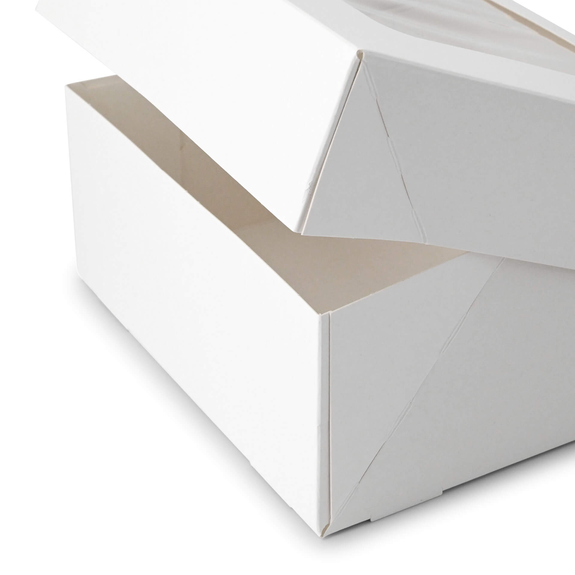 Cupcake Boxen (4er), Zellulose-Fenster, weiß