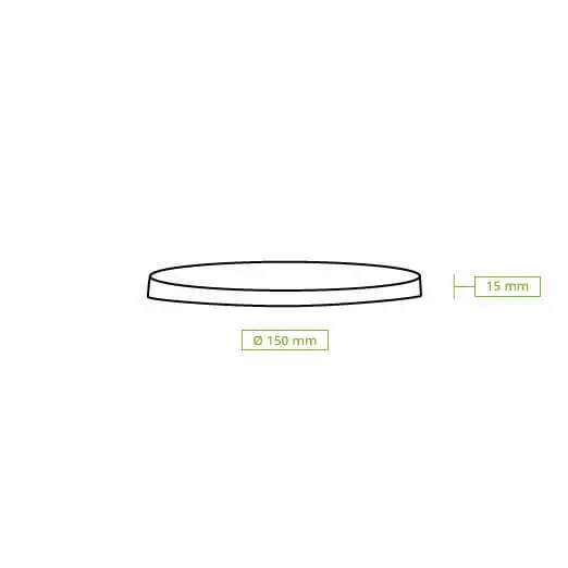 Herbruikbare deksels "merways Bowl", grijs, Ø 150 mm, PP