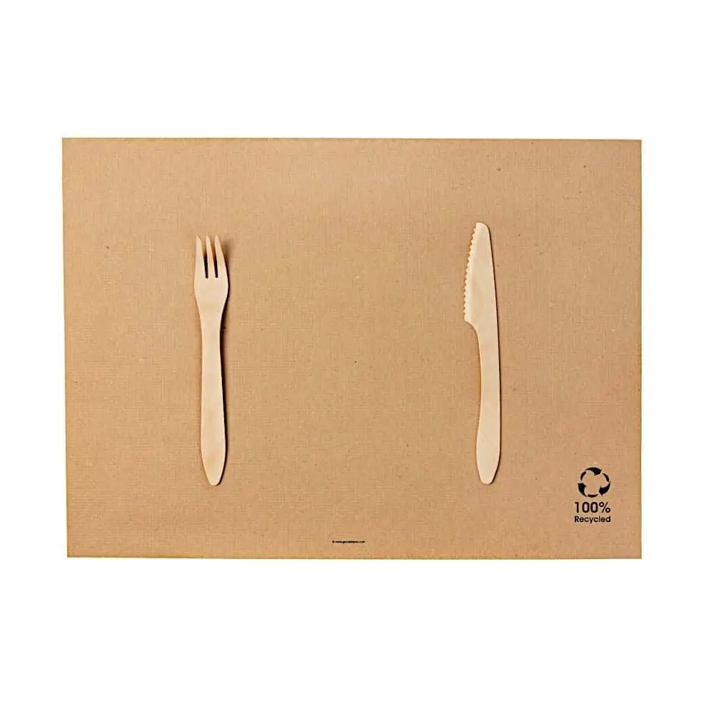 rPapieren placemat 31 x 43 cm, ongebleekt