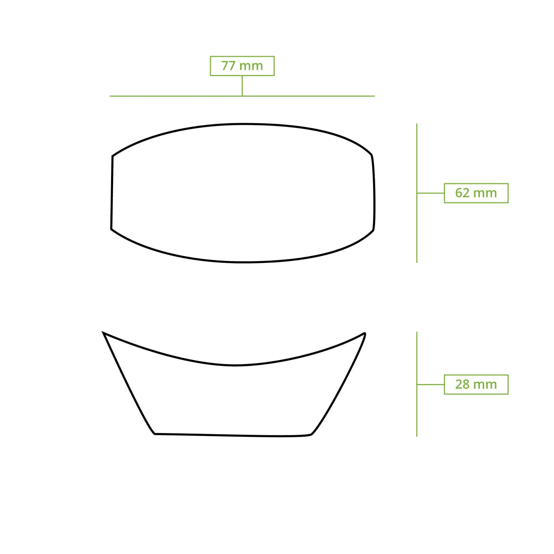 Houten bootje 8 cm