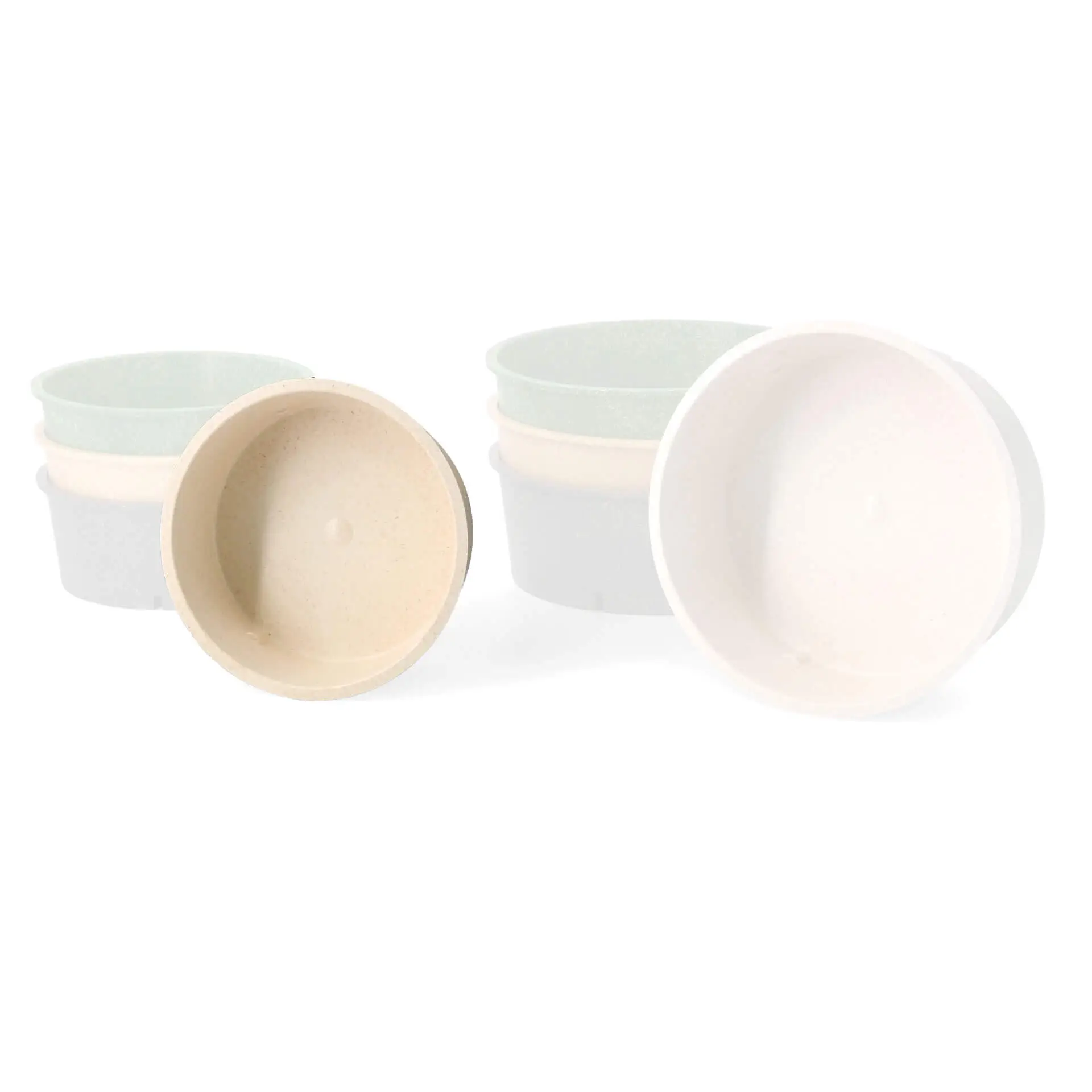 Herbruikbare schaaltjes "merways Bowl" 650 ml, Ø 150 mm, cashew / creme-wit