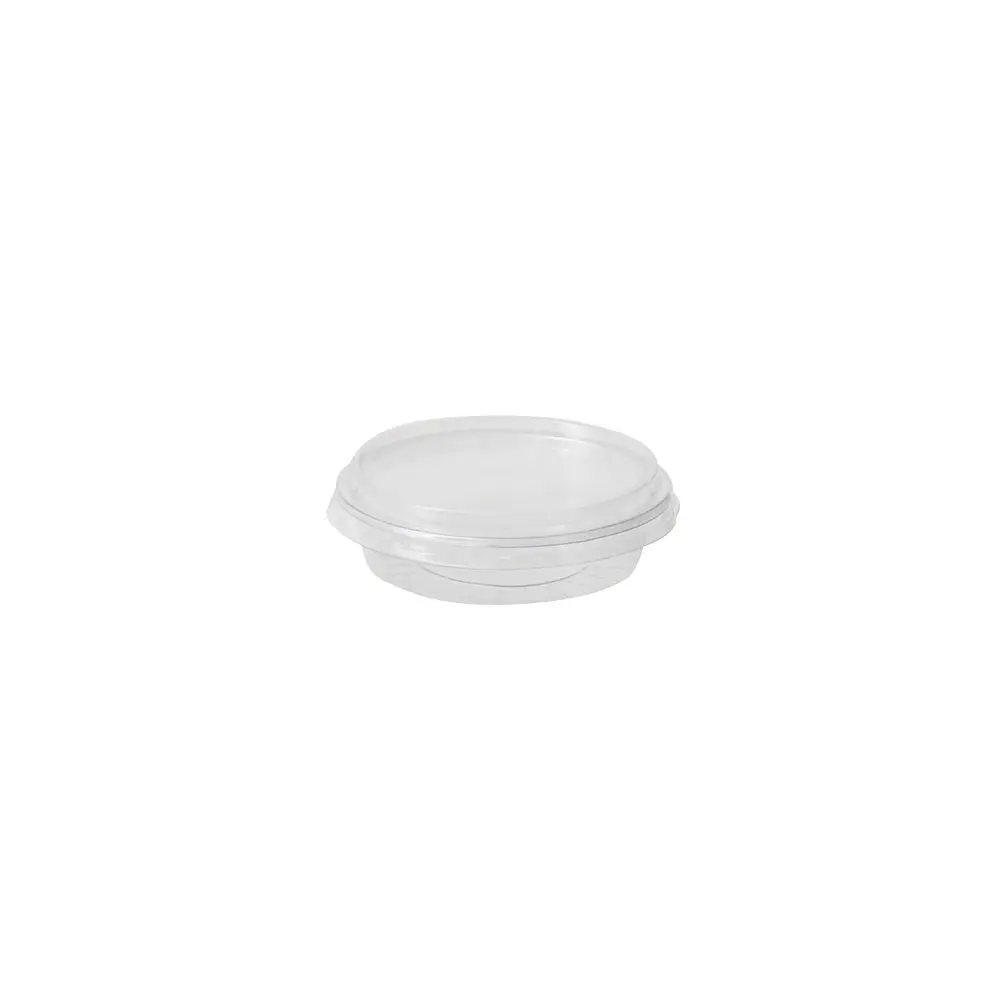 rPET Portiebekers 50 ml / 1,8 oz, Ø 75 mm, transparant