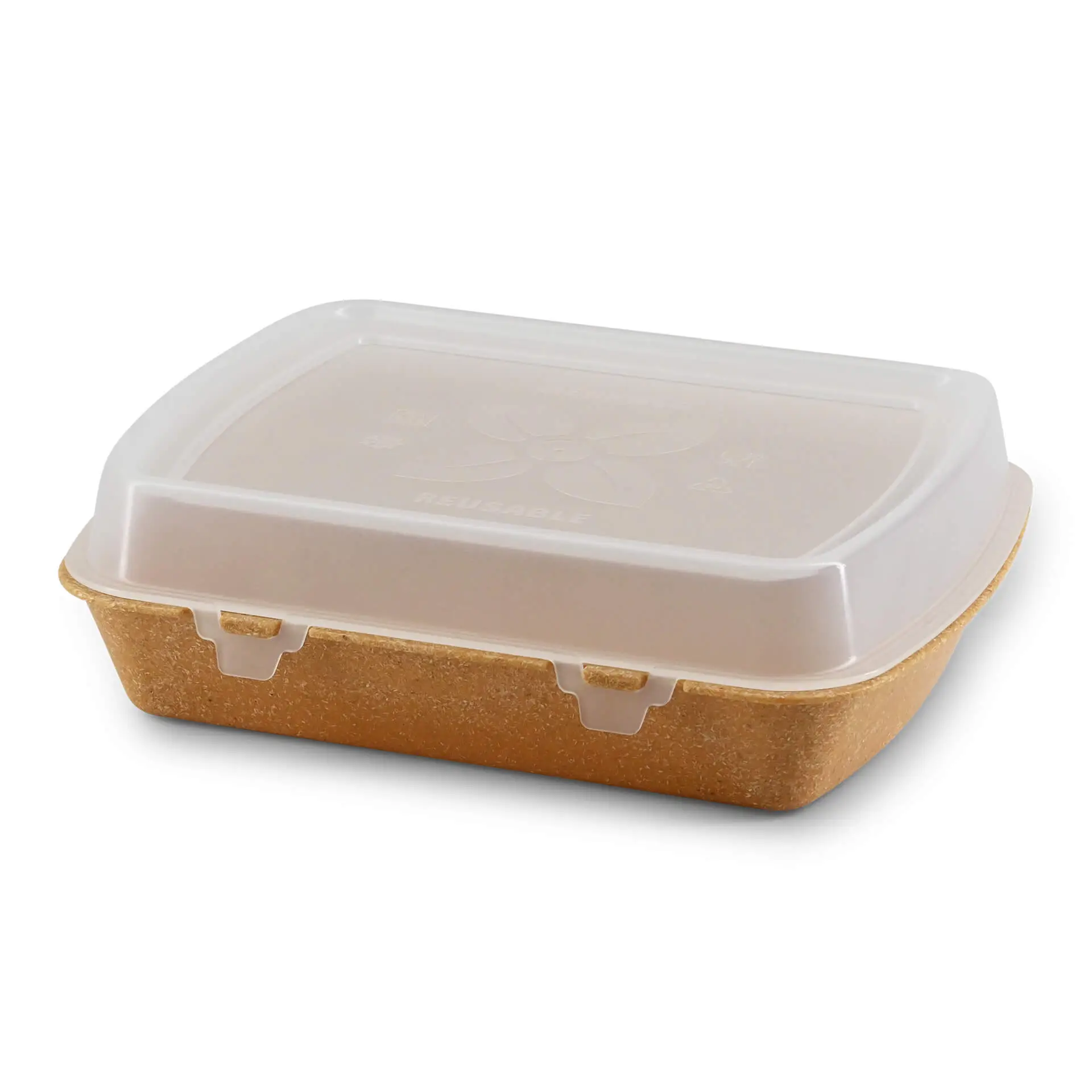 Herbruikbare menubakjes merways-Box, karamel/bruin, 24,5 x 20 x 4,5 cm, HP4