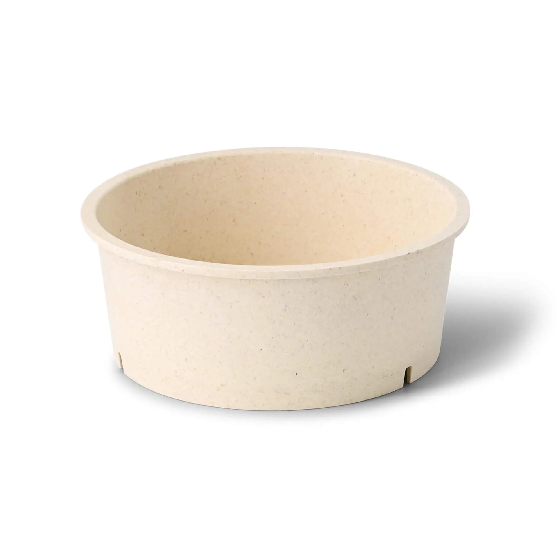 Herbruikbare schaaltjes "merways Bowl" 650 ml, Ø 150 mm, cashew / creme-wit