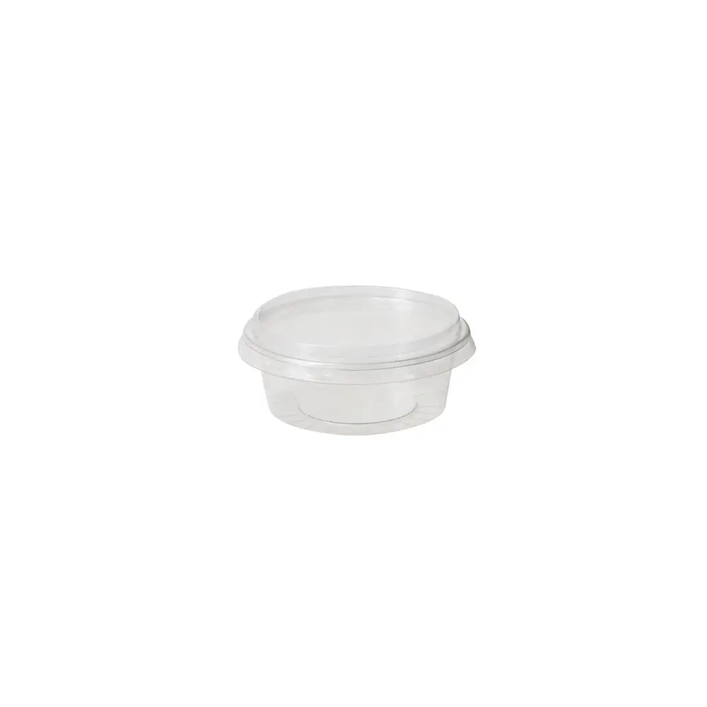 rPET Portiebeker 80 ml / 3 oz, Ø 75 mm, transparant