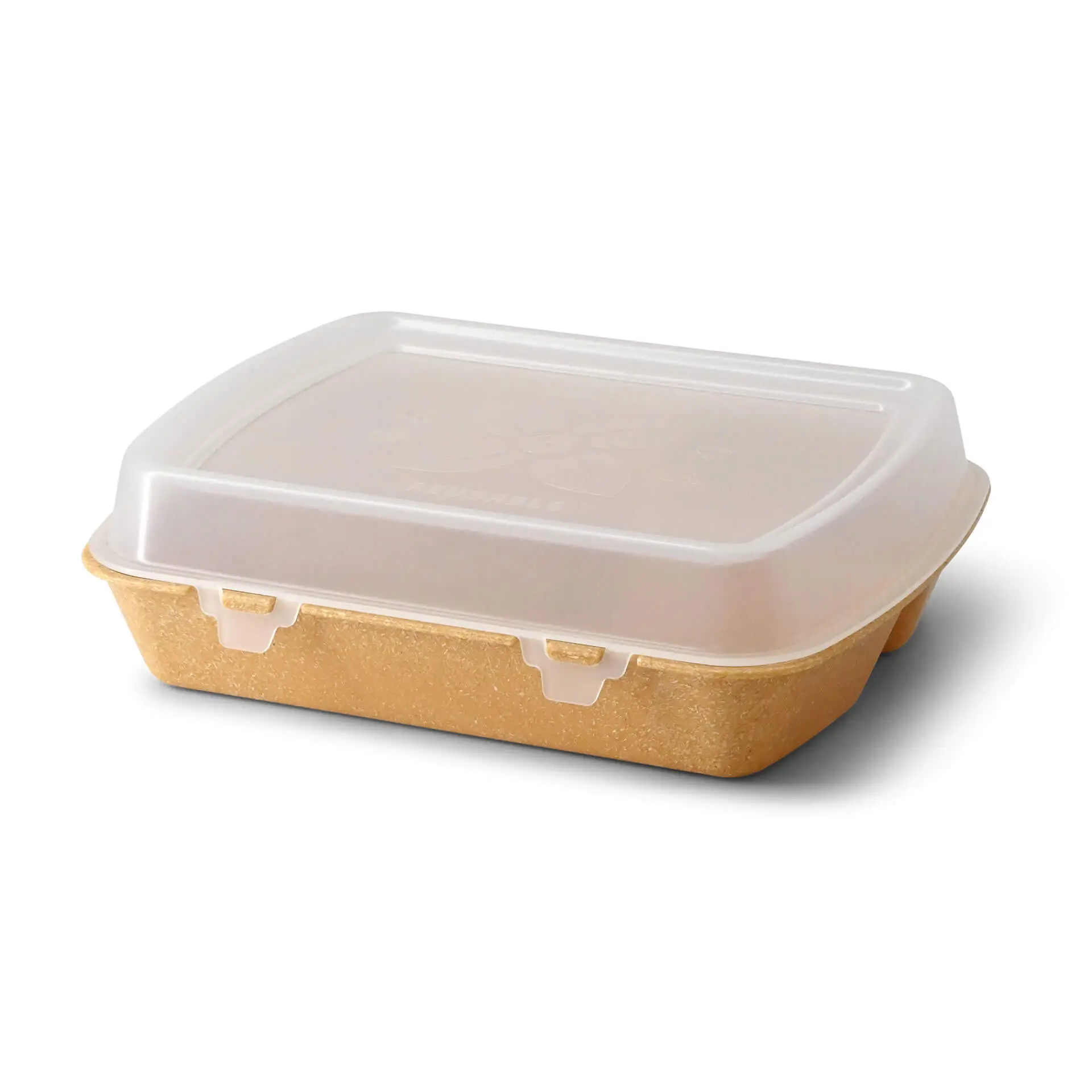 Herbruikbare menubakjes "merways Box", karamel/bruin, 24,5 x 20 x 4,5 cm, 3 vakken, HP4/3