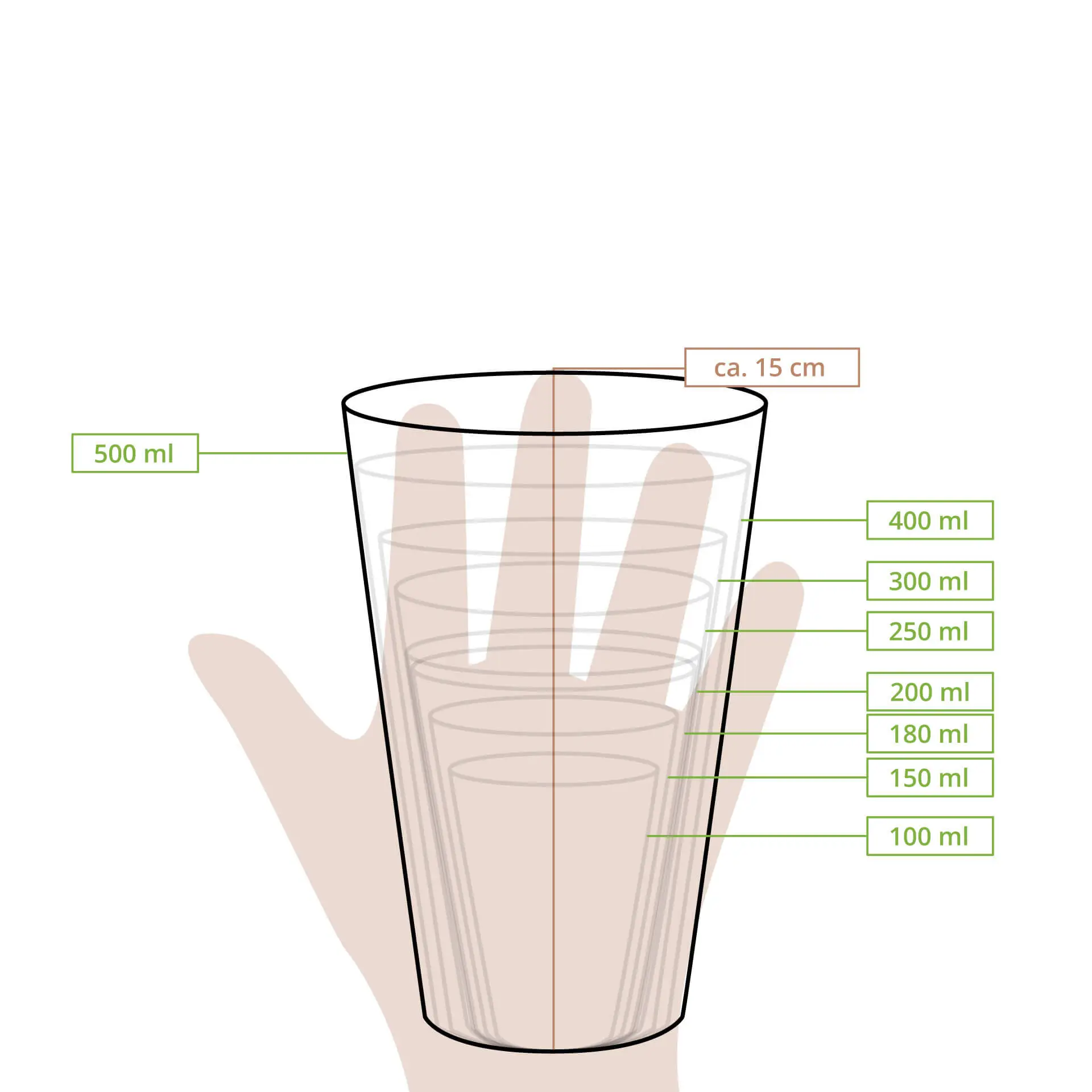 Papieren beker 500 ml / 20 oz, Ø 90 mm, kraft