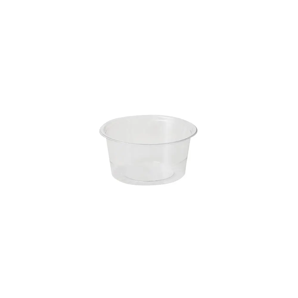 rPET Portiebeker 100 ml / 3,5 oz, Ø 75 mm, transparant