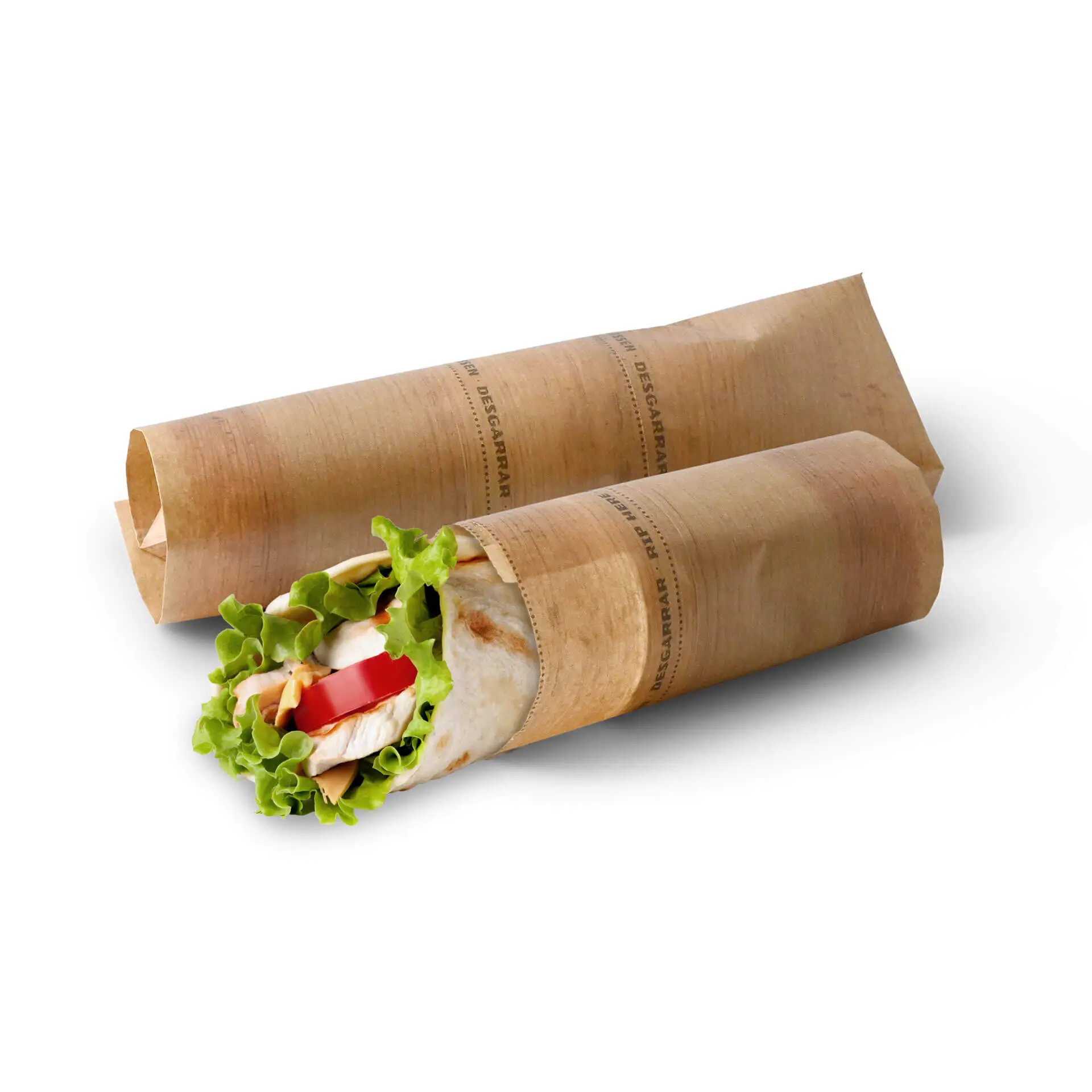 Burrito bag 19,5 x 30 cm, kraft