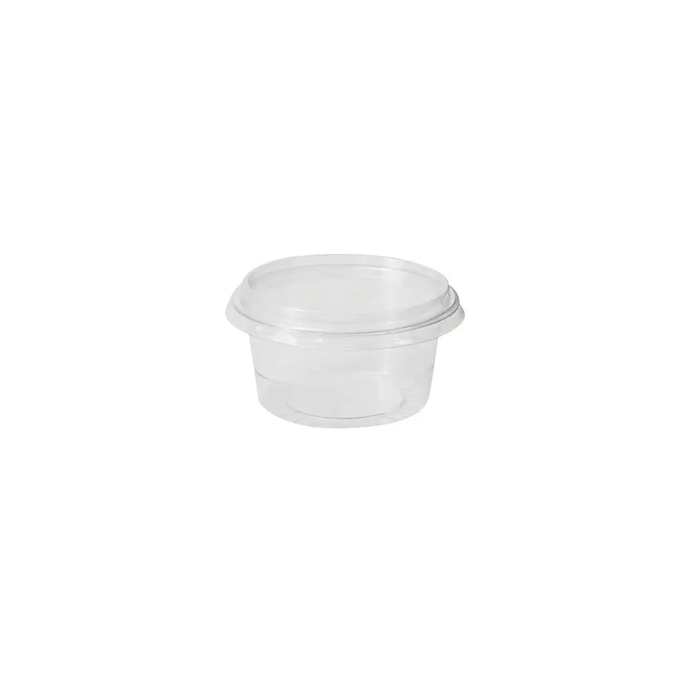 rPET Portiebeker 100 ml / 3,5 oz, Ø 75 mm, transparant