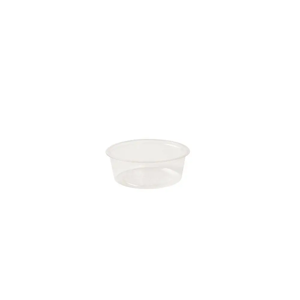 PLA Portiebekers 60 ml / 2 oz, Ø 70 mm, transparant