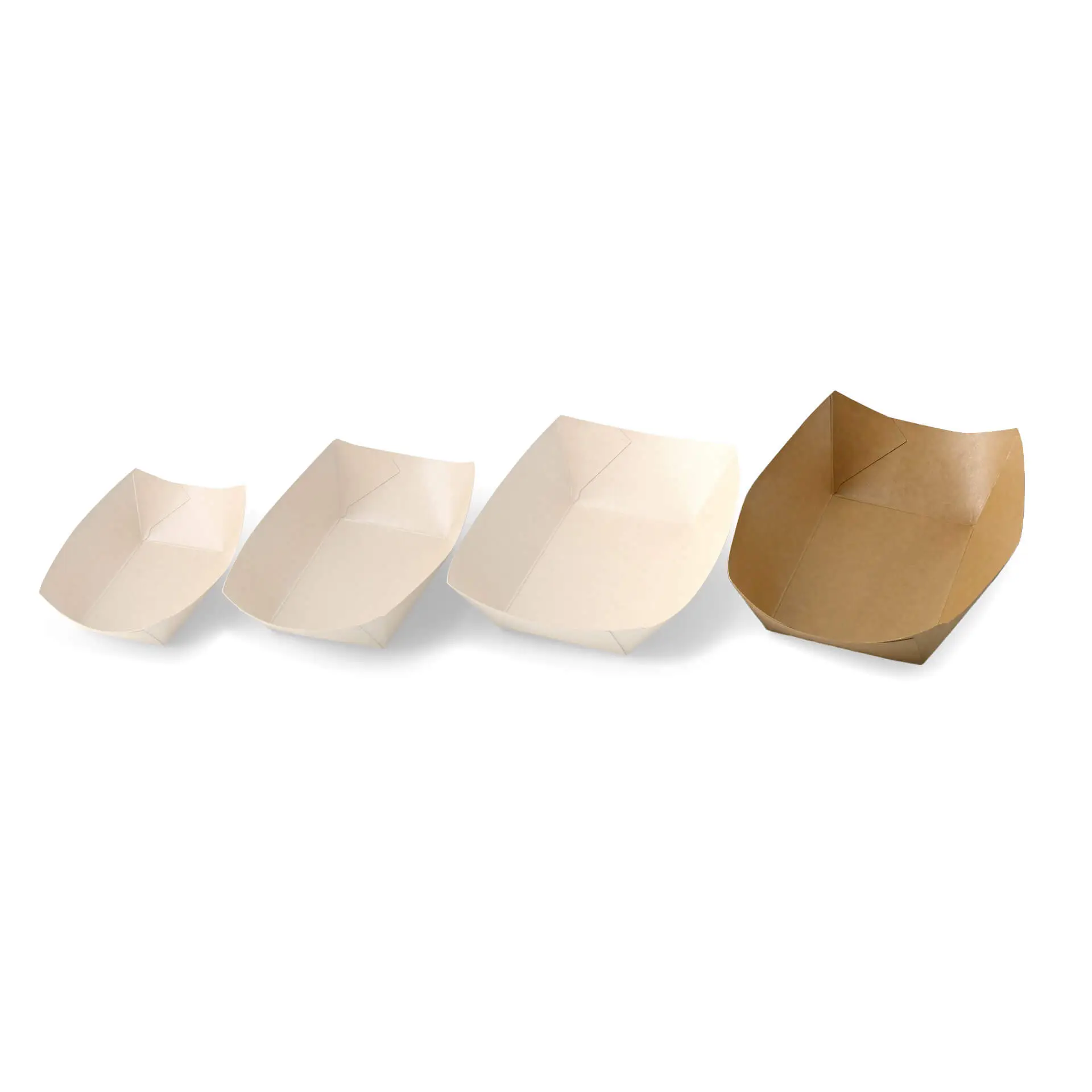 Kartonnen scheepjes voor fingerfood, 800ml, 21,5 x 16 x 5 cm