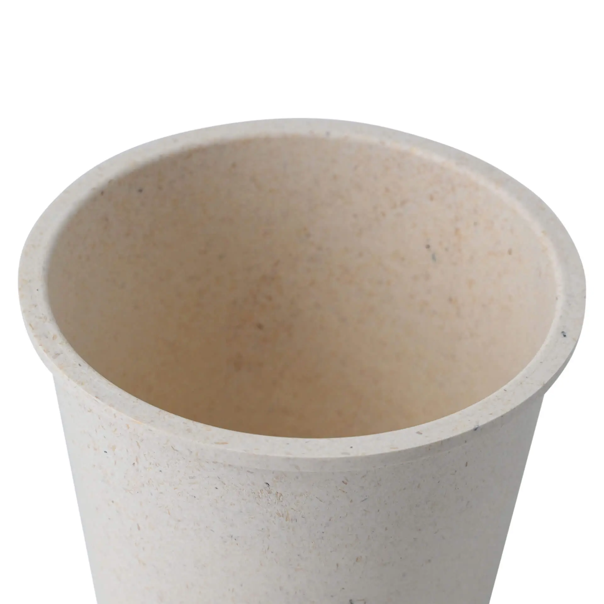 Herbruikbare beker "merways Cup" 400 ml, Ø 95 mm, cashew / creme-wit