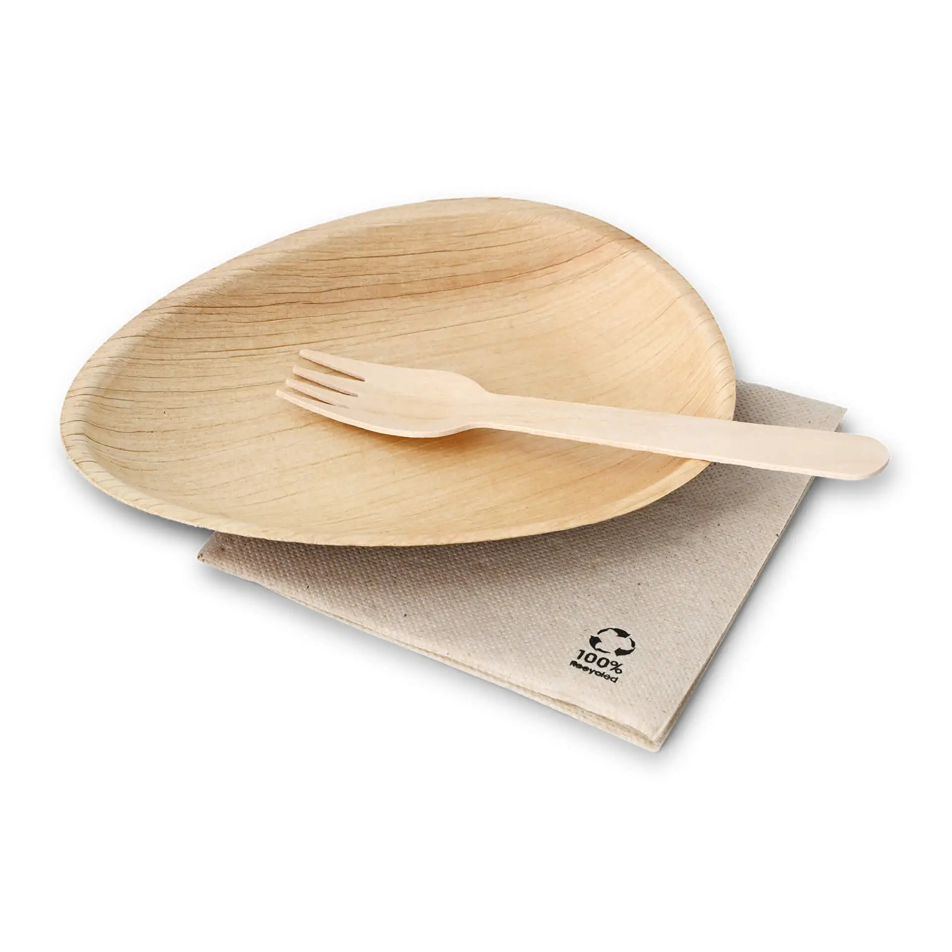 Palmblad bord "Palmware®" Ø 17 cm, druppelvormig