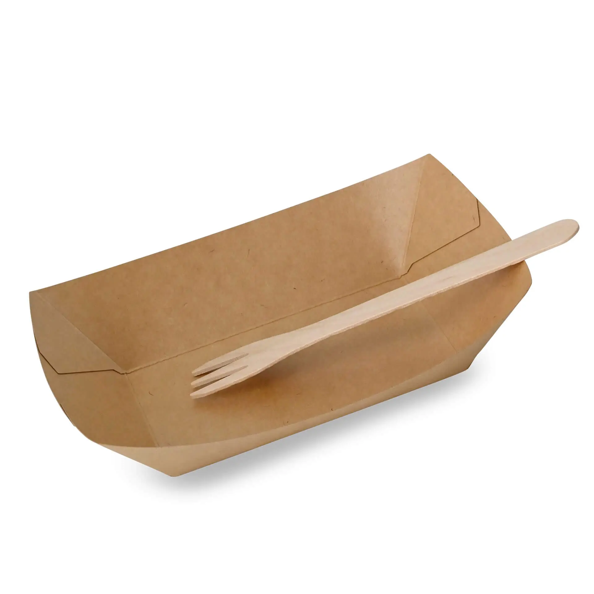 Kartonnen scheepjes voor fingerfood, 500 ml, 20,5 x 14 x 3 cm