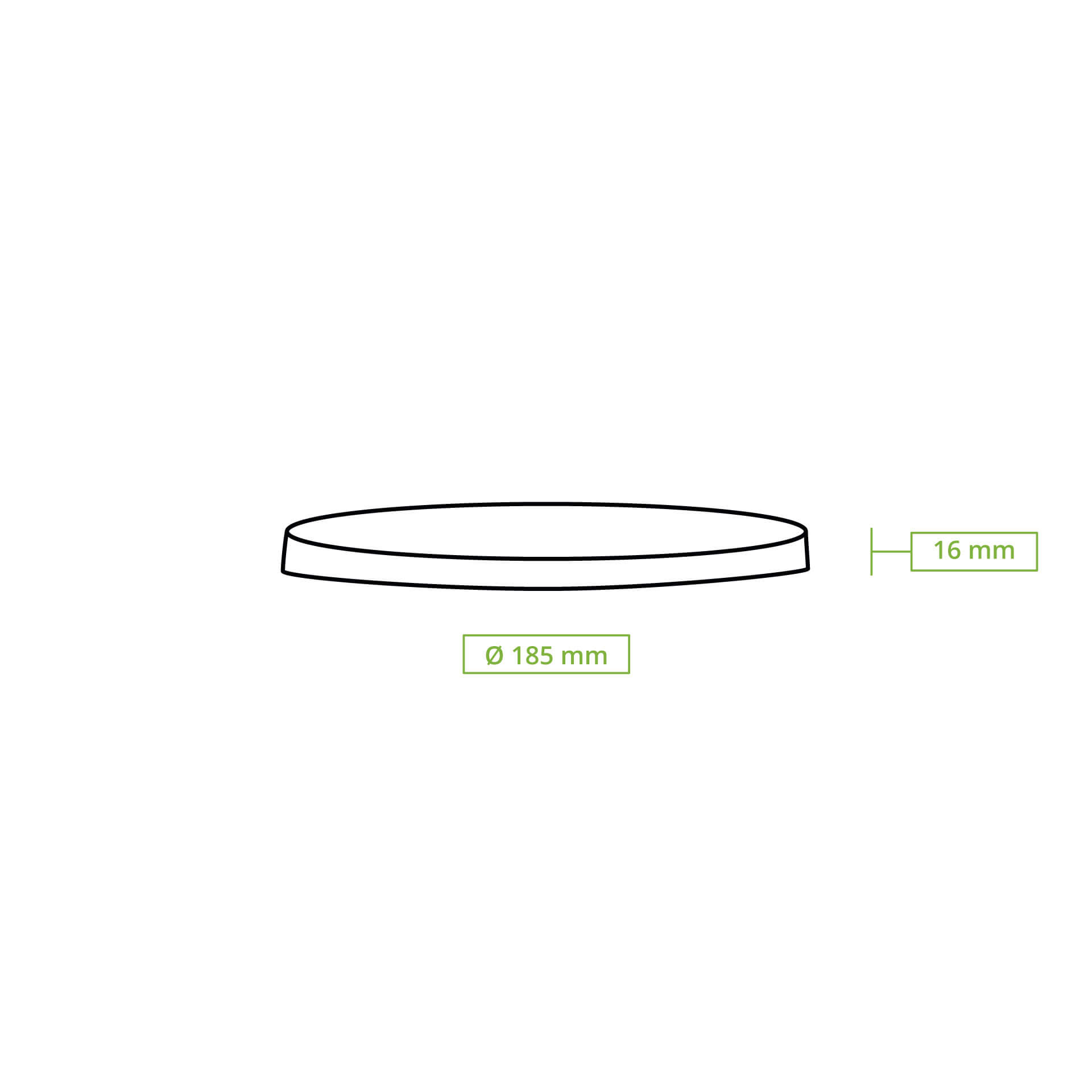 Mehrwegdeckel "merways Bowl" Ø 185 mm, PP, grau