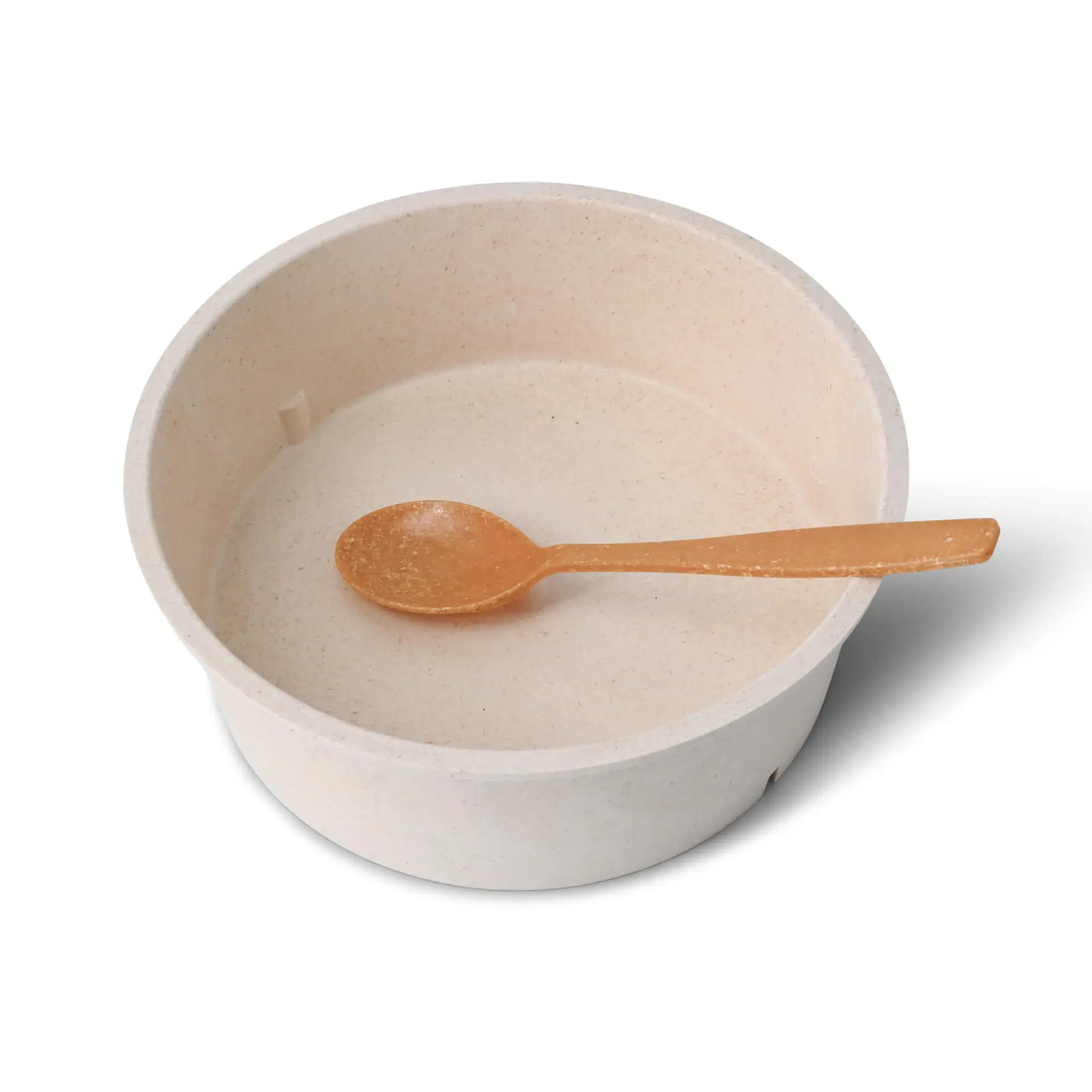 Herbruikbare schaaltjes "merways Bowl" 1.000 ml, Ø 185 mm, cashew / creme-wit