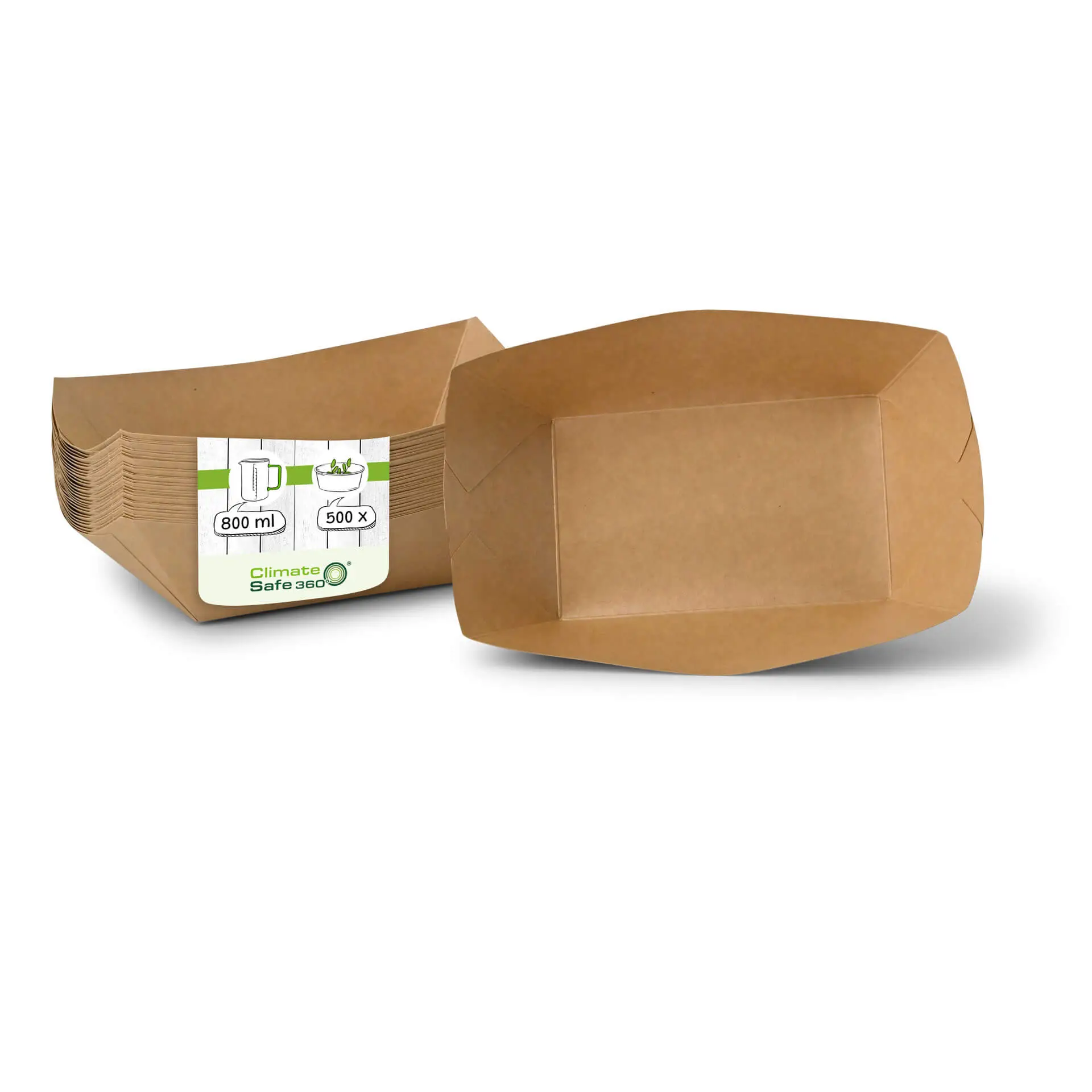 Kartonnen scheepjes voor fingerfood, 800ml, 21,5 x 16 x 5 cm