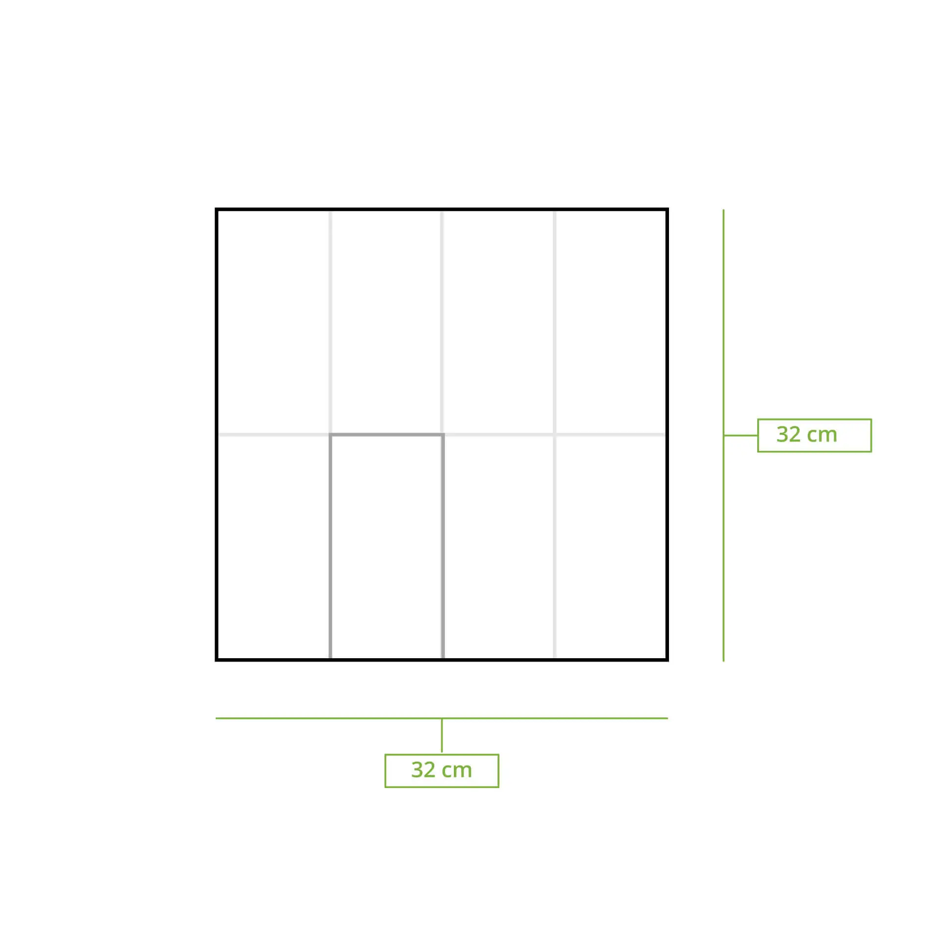 Servetten van gerecycled papier, 32 x 32 cm, 1-laags, 1/8 vouw, bruin