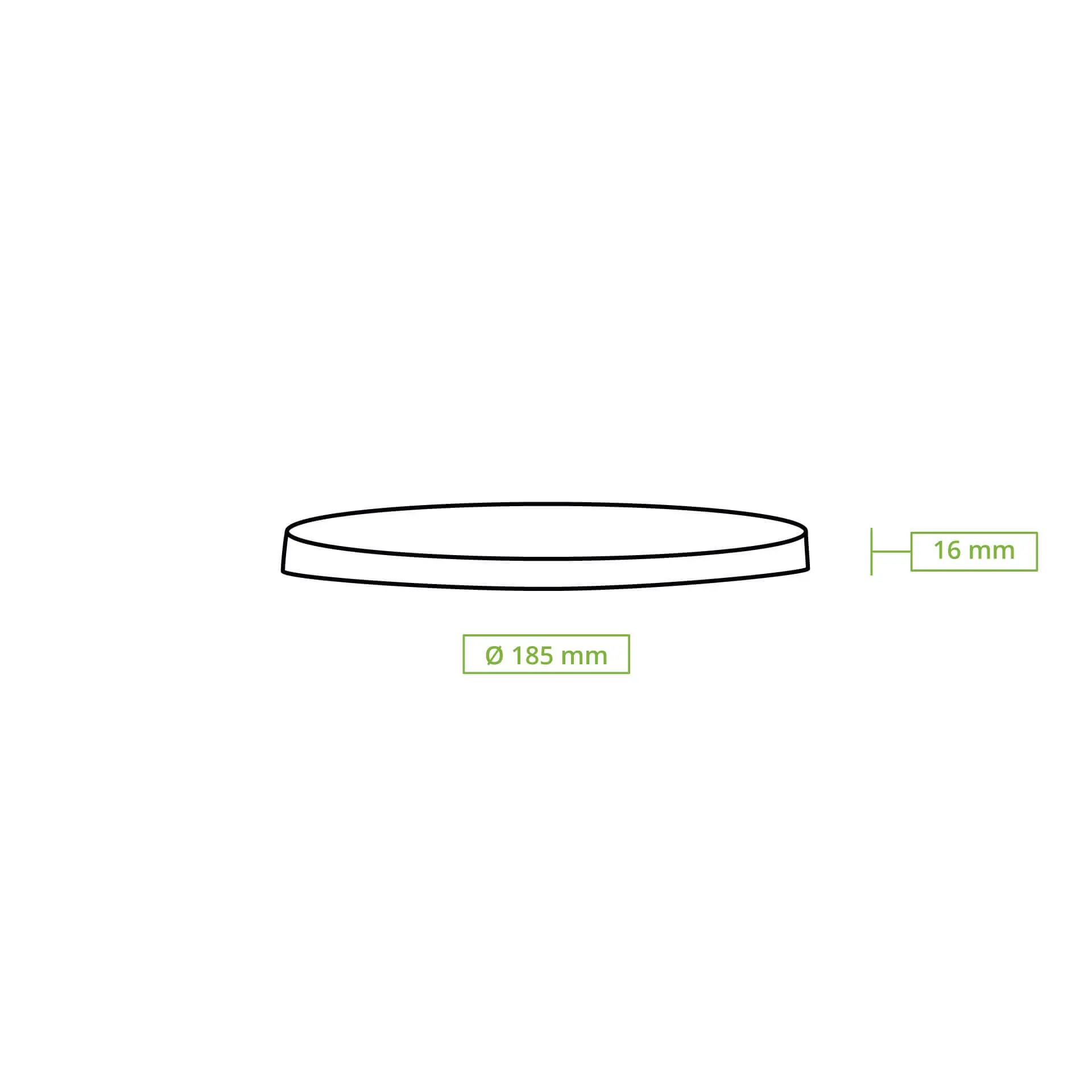 Herbruikbare deksels "merways Bowl", grijs, Ø 185 mm, PP