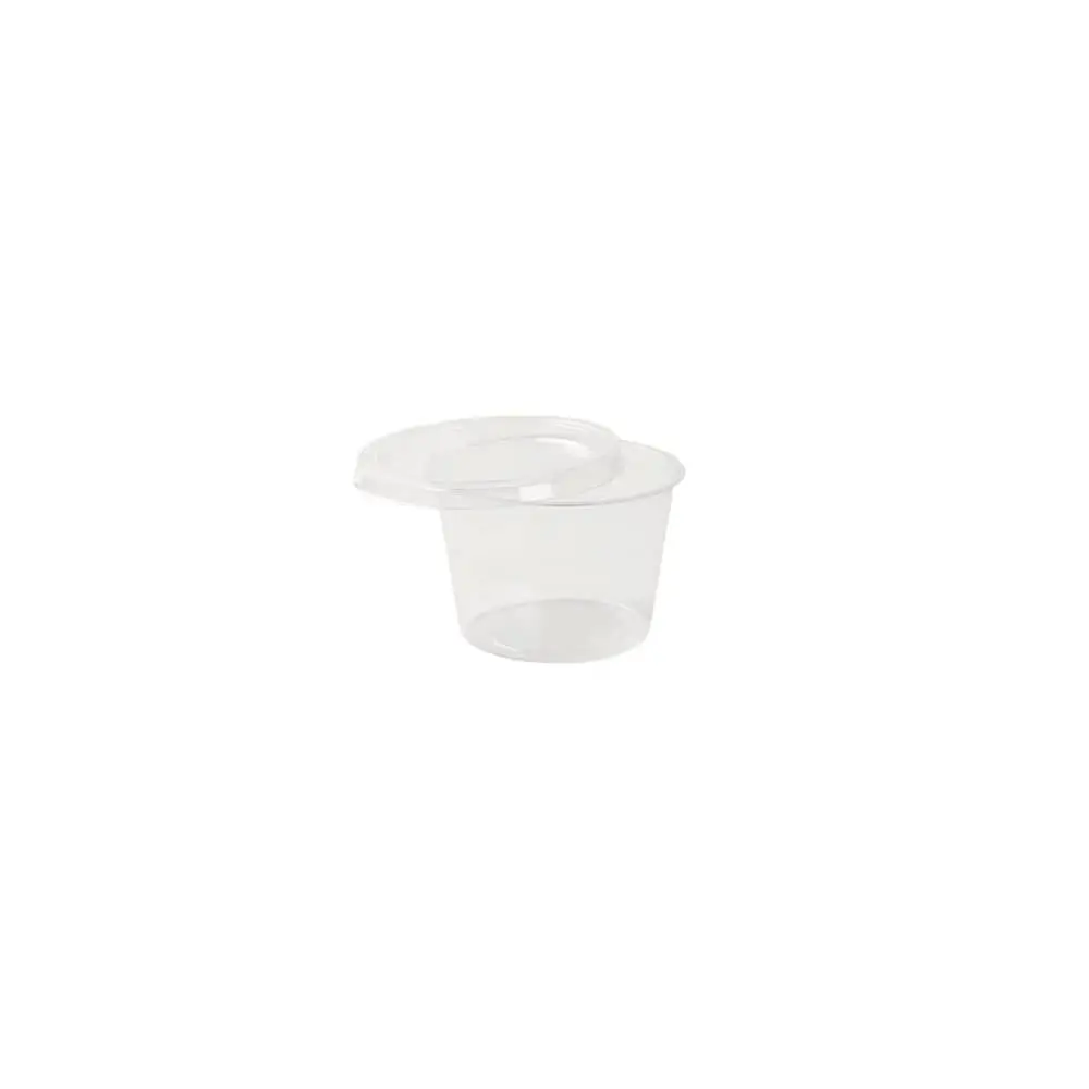 PLA Portiebekers 100 ml / 3,5 oz, Ø 70 mm, transparant, rond