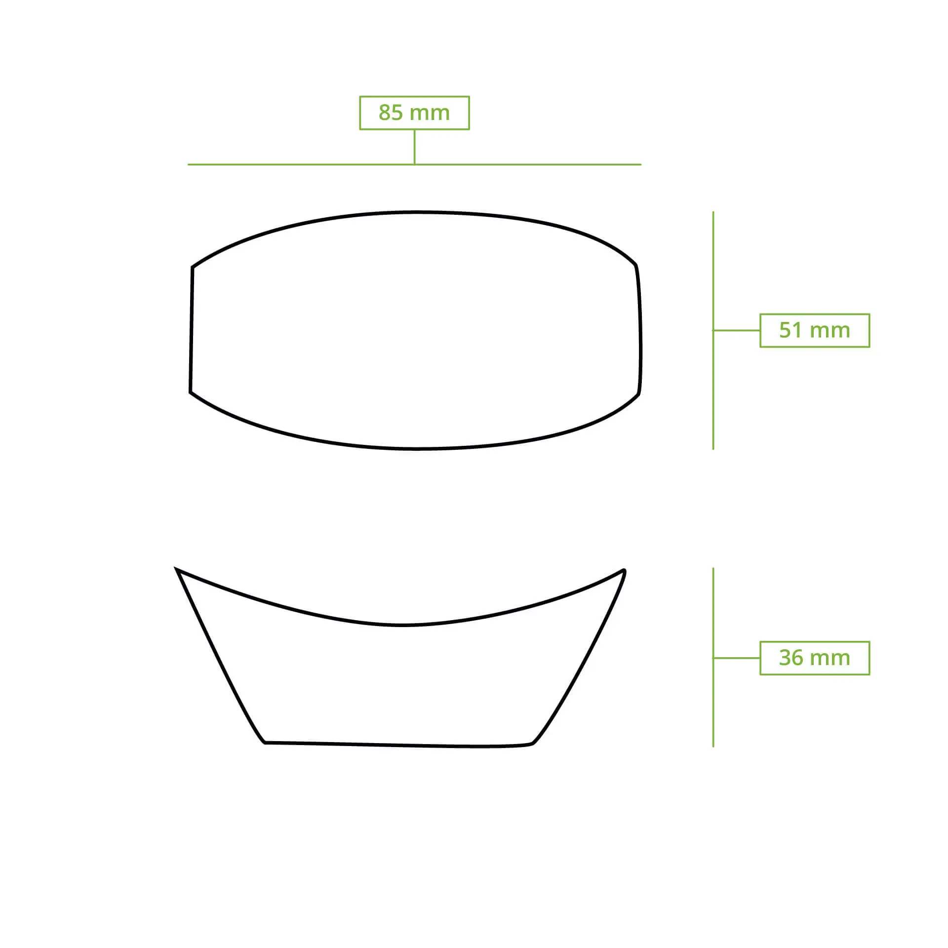 Kartonnen scheepjes voor fingerfood, 200 ml, 13 x 10 x 3 cm