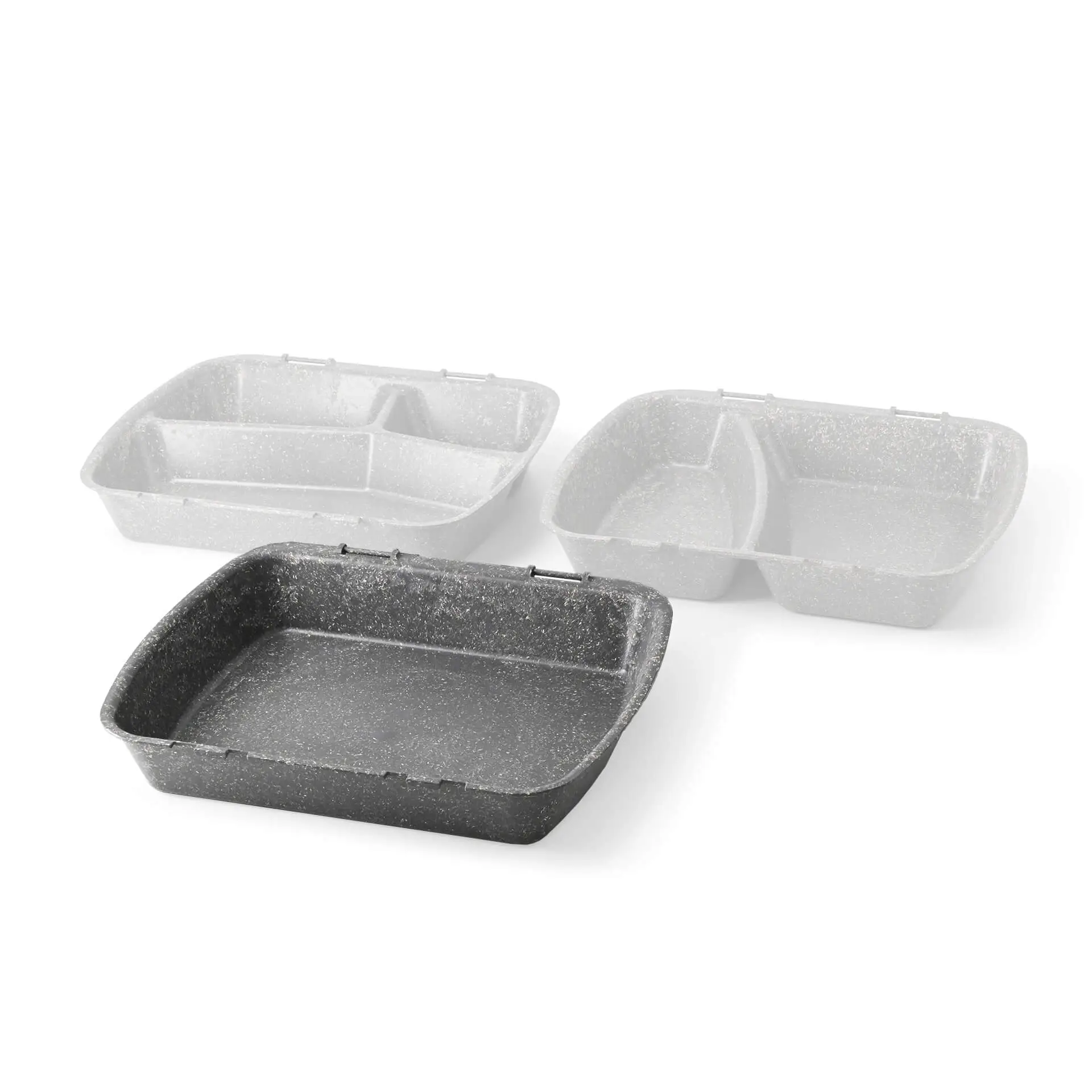 Herbruikbare menubakjes merways Box, peper/grijs, 24,5 x 20 x 4,5 cm, HP4