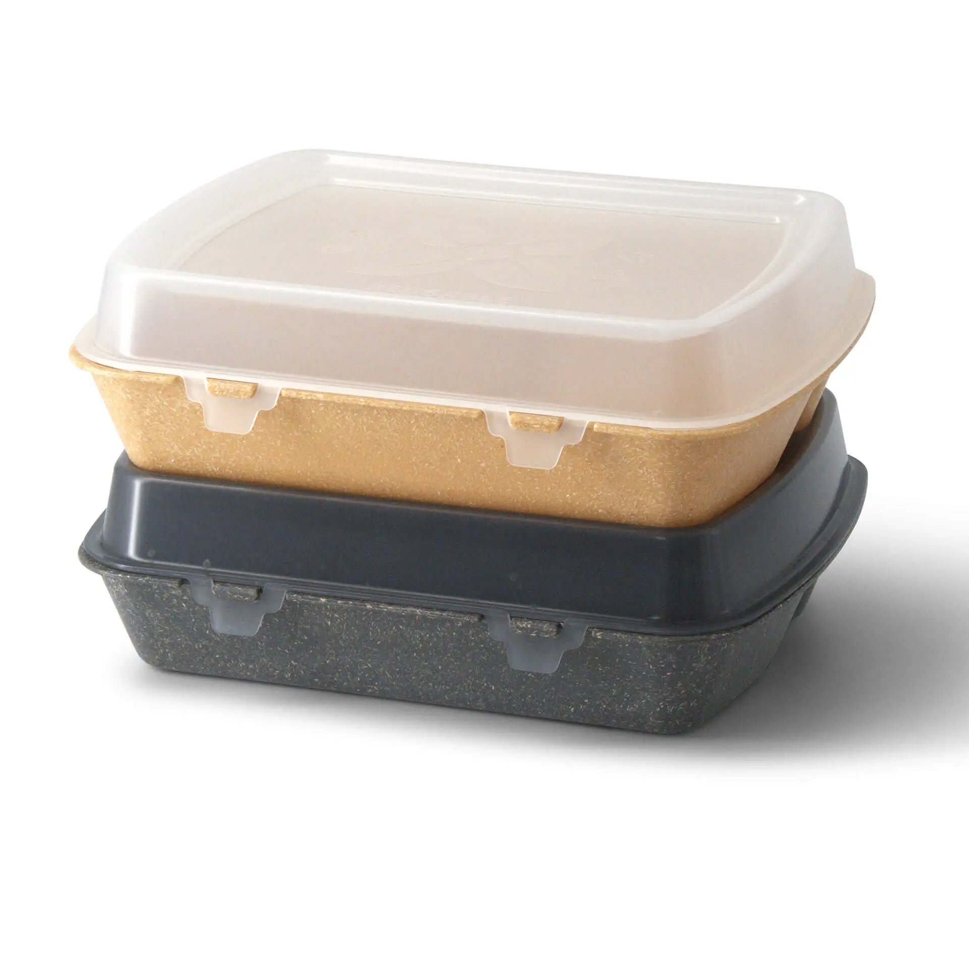 Herbruikbare menubakjes "merways Box", karamel/bruin, 24,5 x 20 x 4,5 cm, 3 vakken, HP4/3