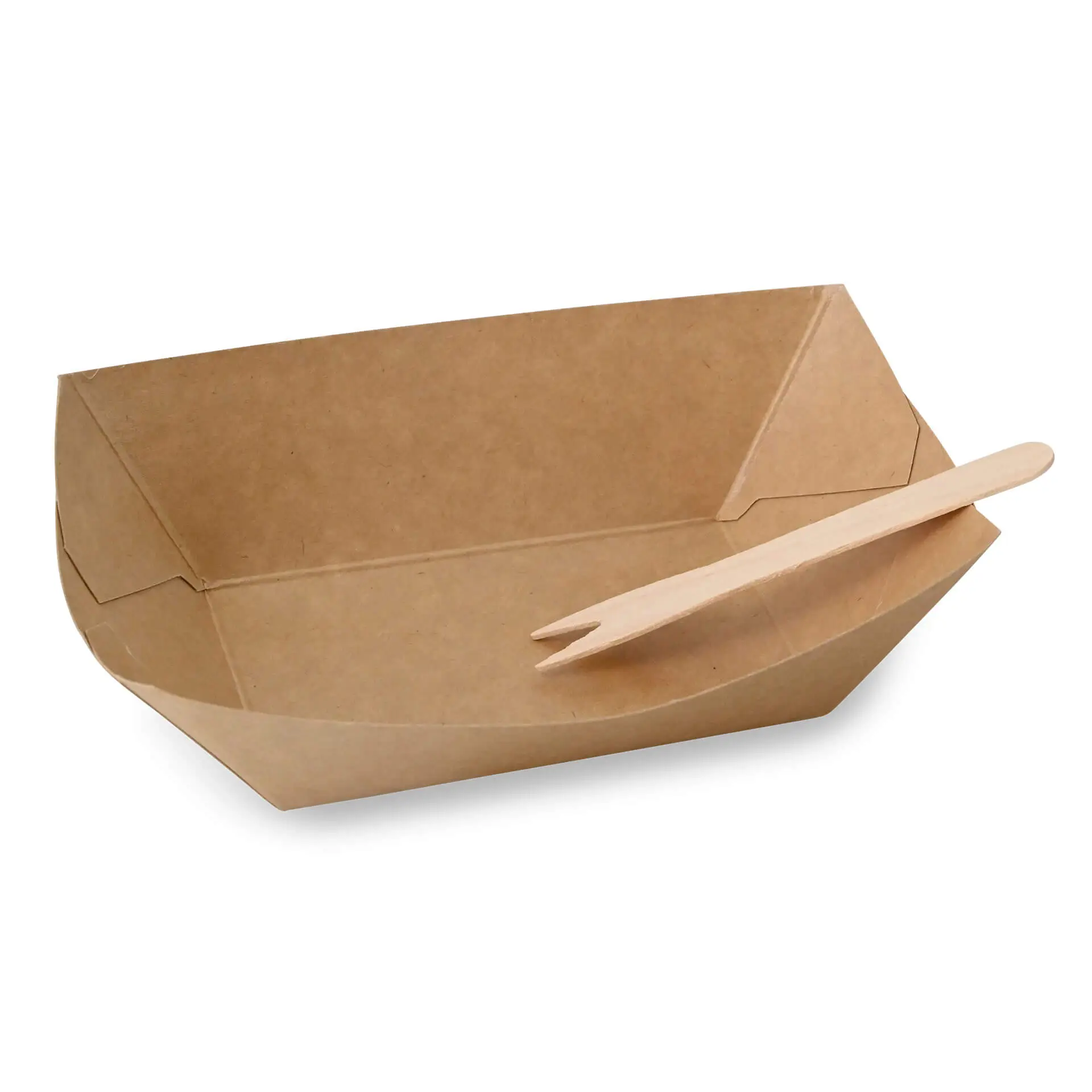 Kartonnen scheepjes voor fingerfood, 200 ml, 13 x 10 x 3 cm