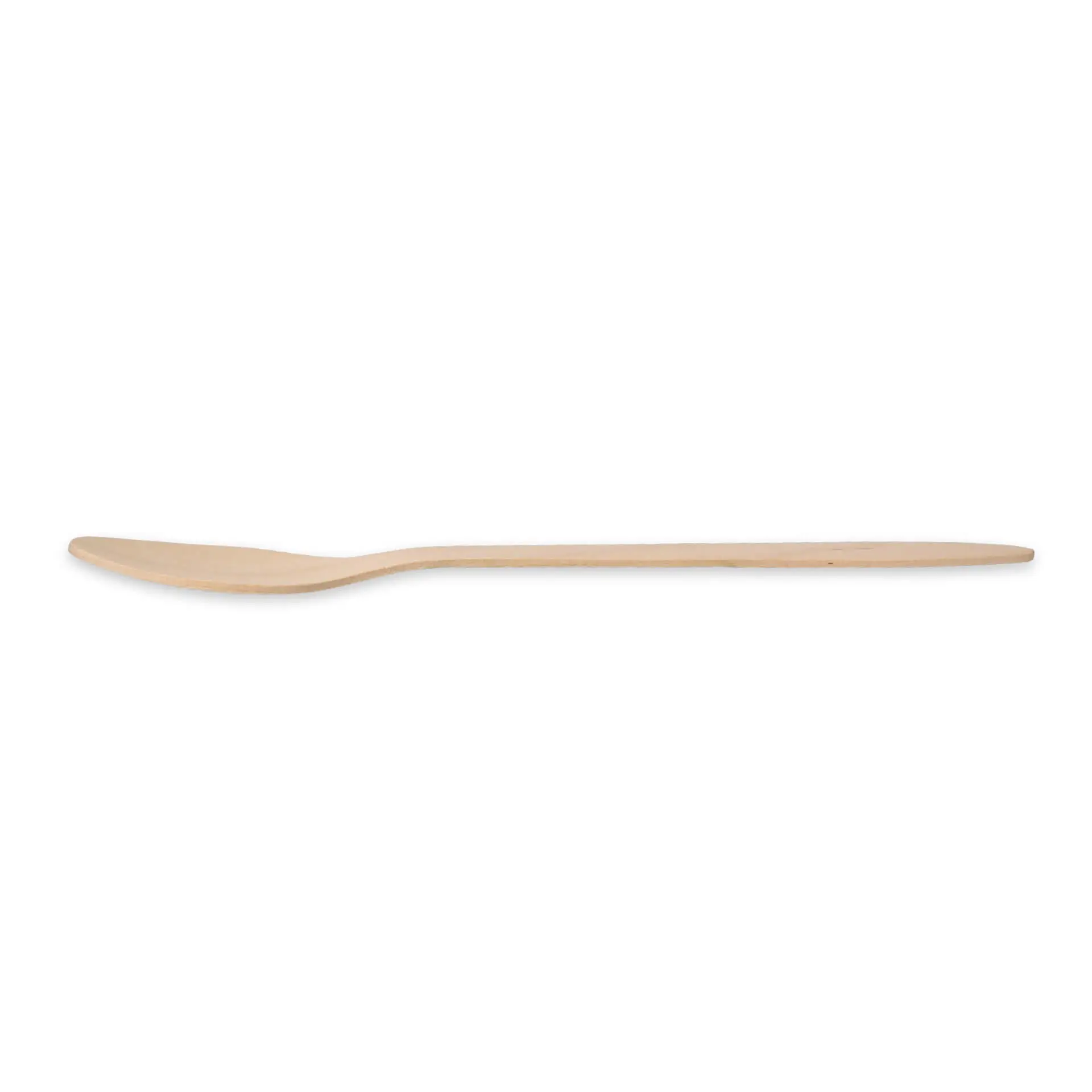 Dessert houten lepel 18 cm, biogecoat