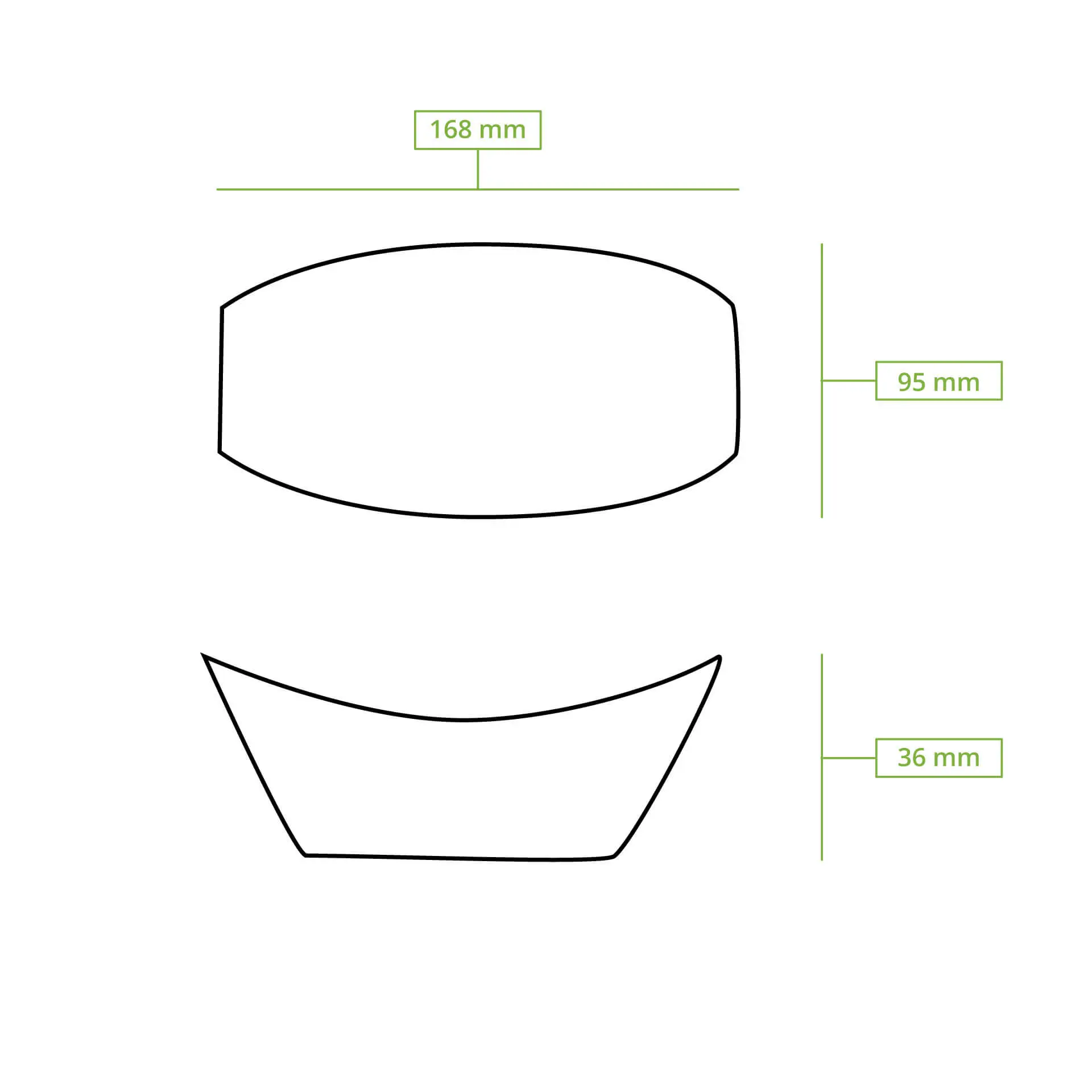 Houten scheepjes voor fingerfood, 17 cm