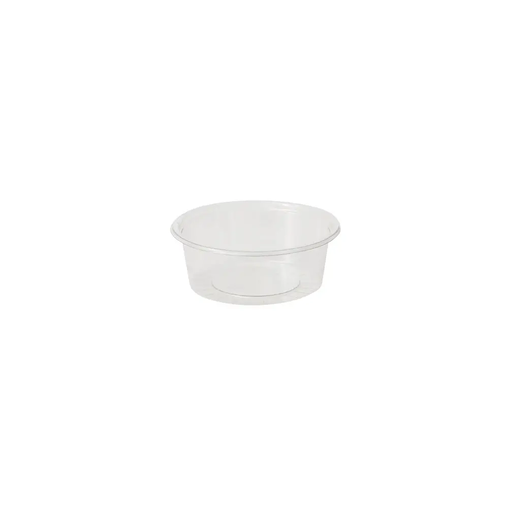 rPET Portiebeker 80 ml / 3 oz, Ø 75 mm, transparant