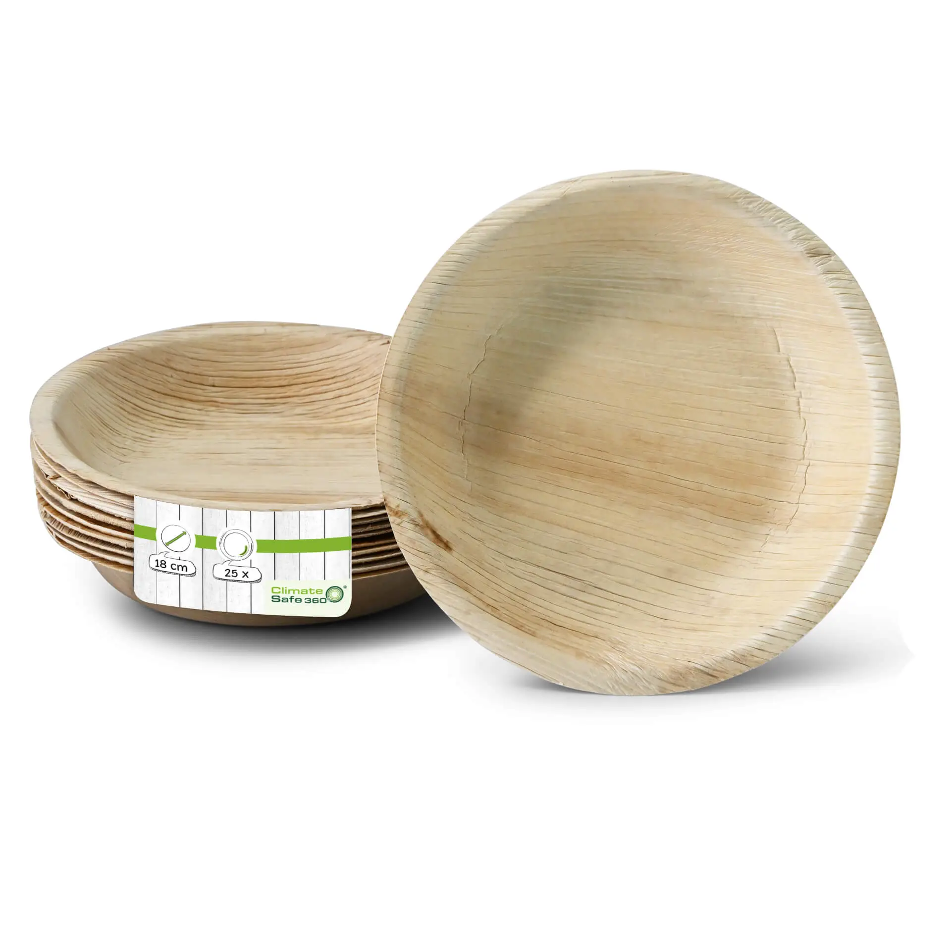 Palmblad bord "Palmware®" Ø 18 cm, diep, rond